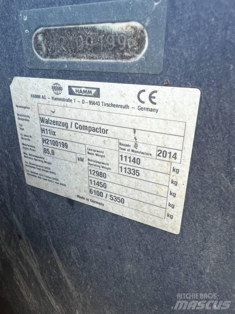 Hamm H11IX Compactadores para terra