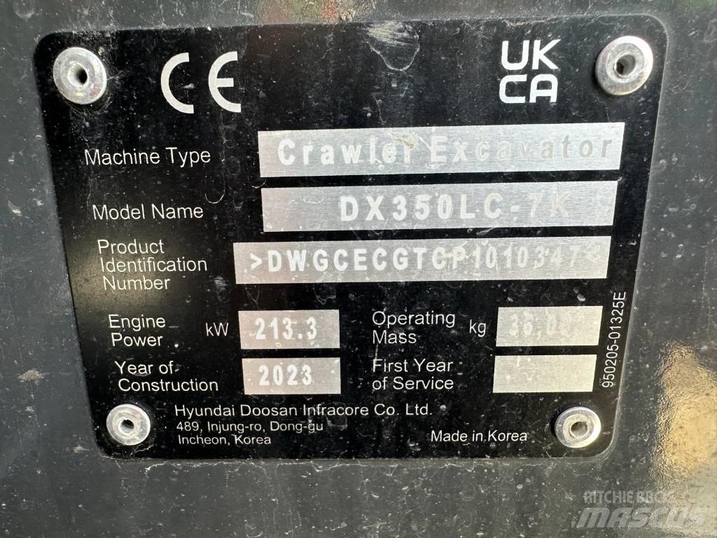 Doosan DX 350 NLC-7 Escavadeiras de esteiras