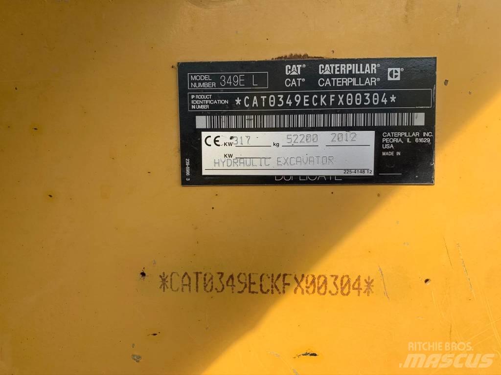 CAT 349 E Escavadeiras de esteiras