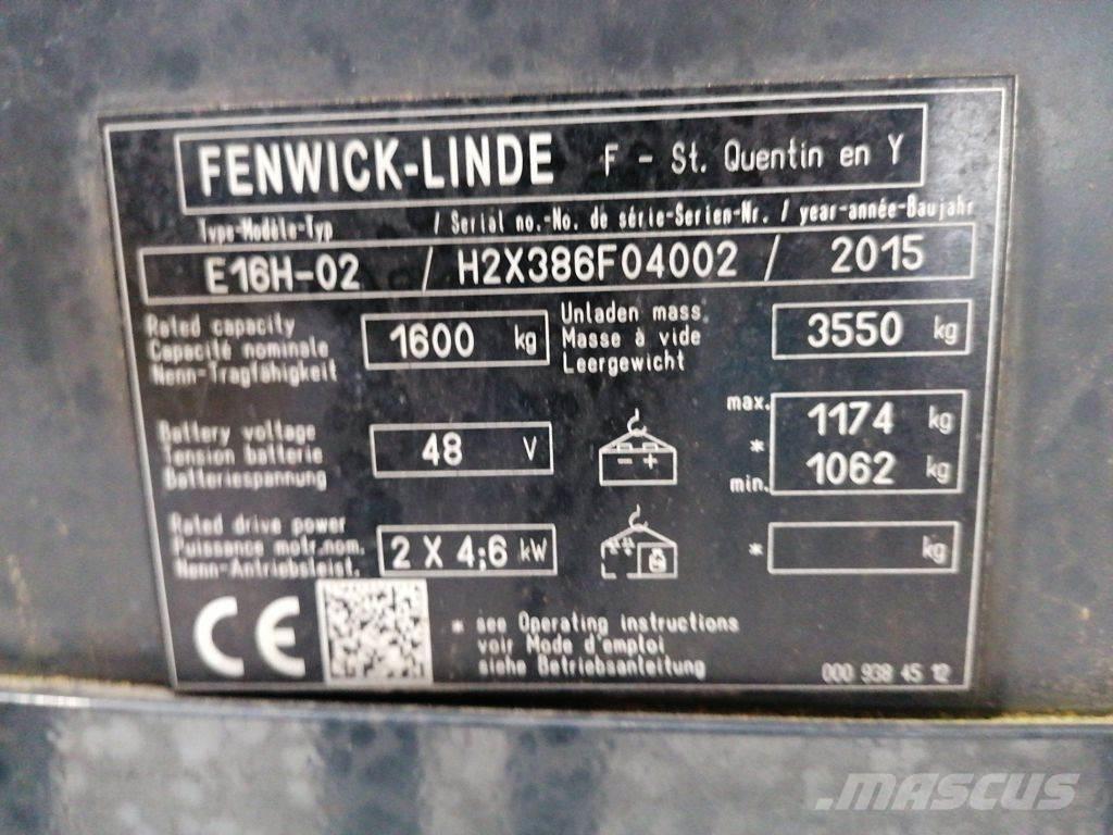 Linde E16H-02 Empilhadores eléctricos