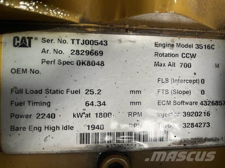 CAT 3516C Unidades Motores Marítimos