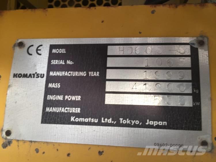 Komatsu HD 605-5 Camiőes basculantes rígidos