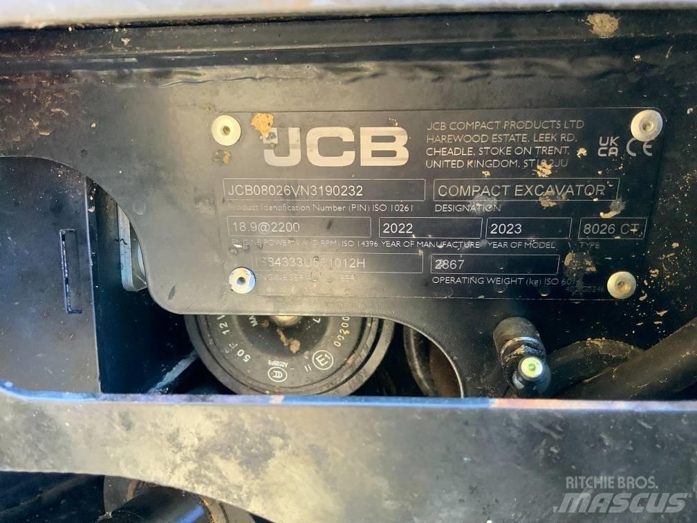 JCB 8026 CTS Miniescavadeiras