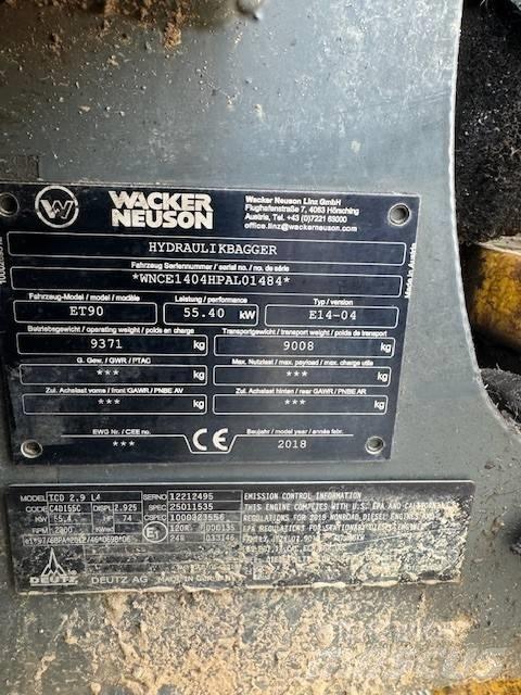 Wacker Neuson ET 90 Escavadeiras de esteiras