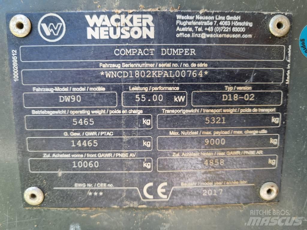 Wacker Neuson DW 90 Dumpers de obras