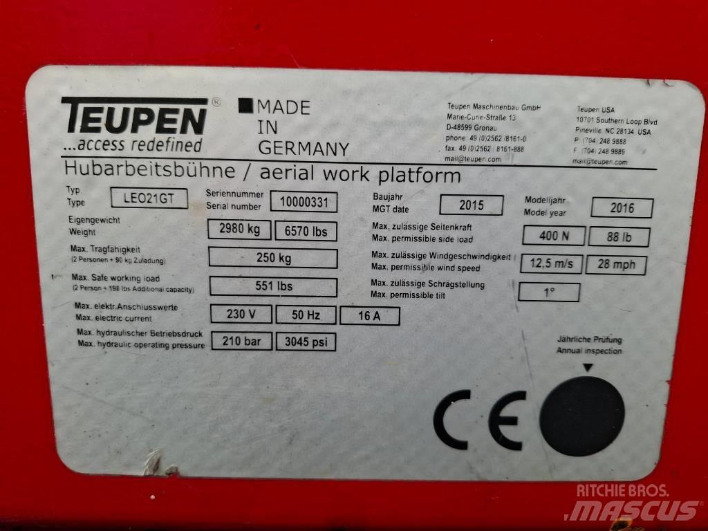 Teupen LEO 21 GT Elevadores braços articulados