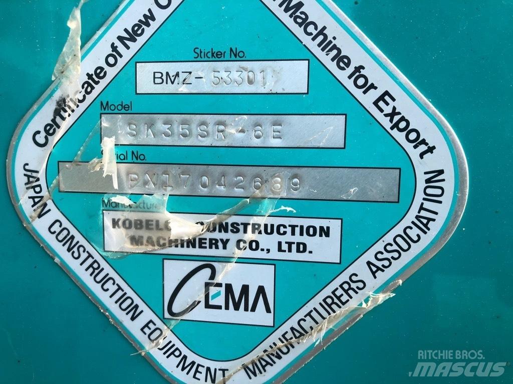 Kobelco SK 35 SR-6E Miniescavadeiras