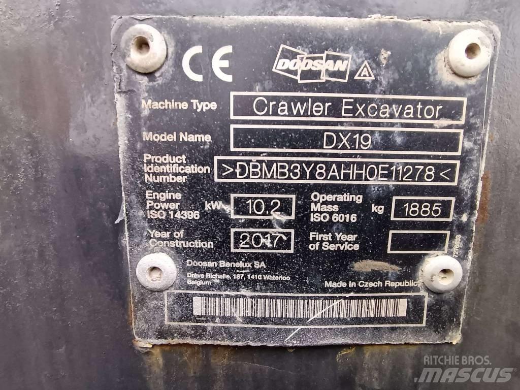 Doosan DX 19 Miniescavadeiras