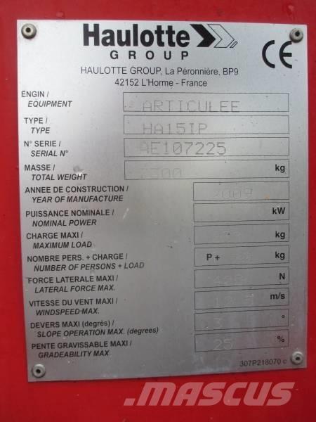 Haulotte HA 15 IP Elevadores braços articulados