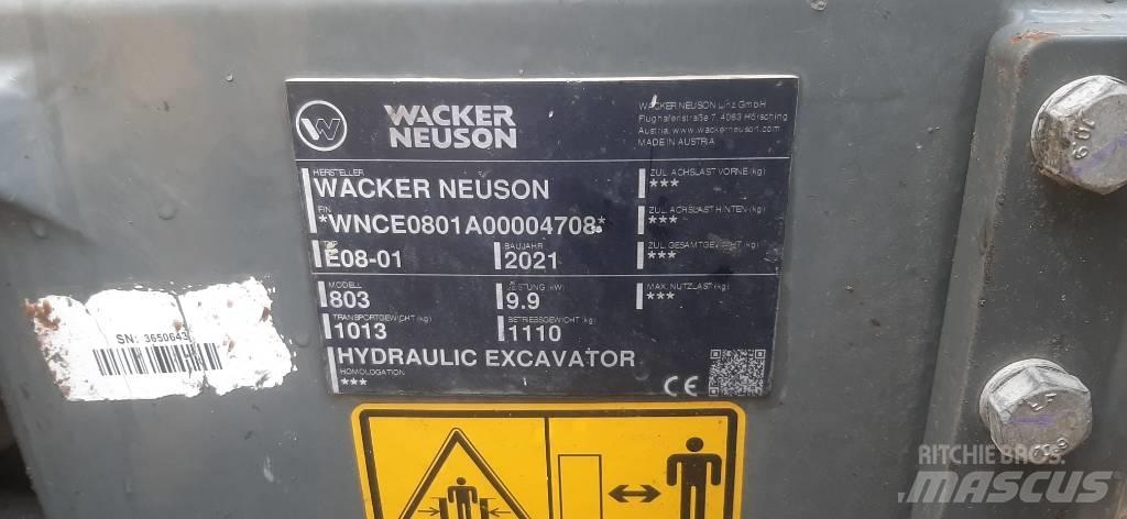 Wacker Neuson 803 Escavadeiras de esteiras