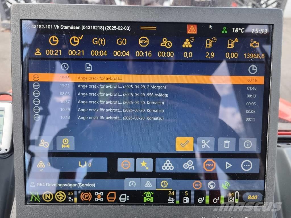 Komatsu 895 Forwarders florestais