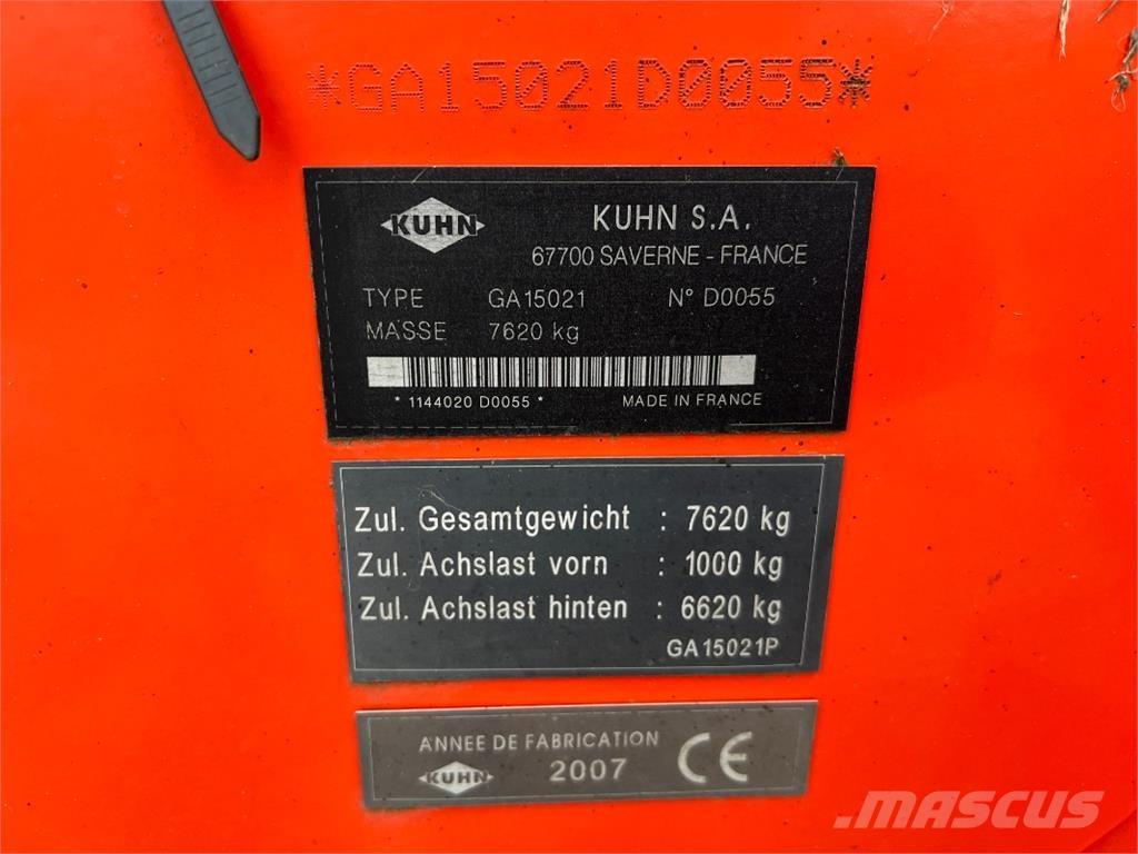 Kuhn GA 15021 Encordoadores de Feno