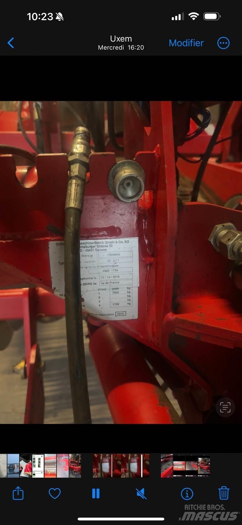 Grimme gt170 Ceifeiras de bulbo