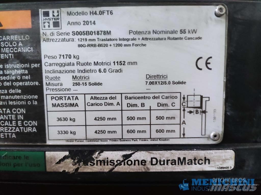Hyster H 4.0 FT6 Empilhadores Diesel