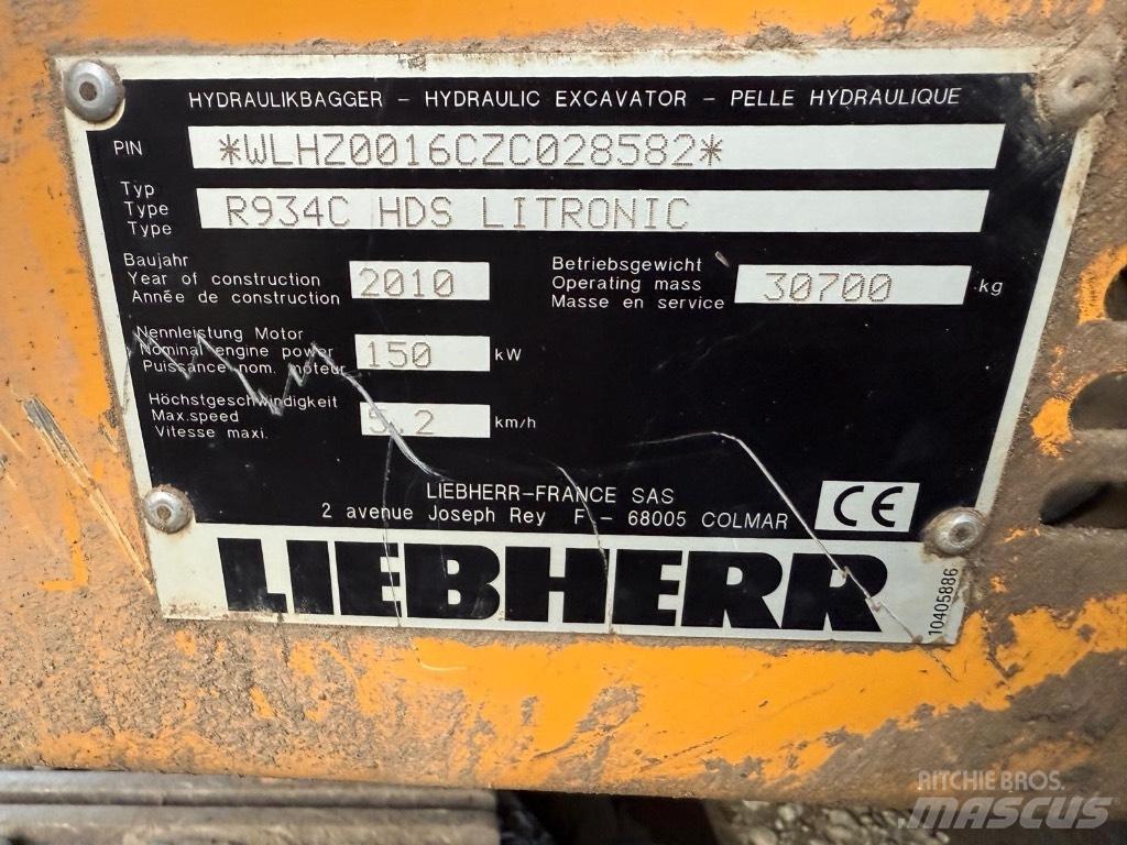 Liebherr R 934 C Escavadeiras de esteiras