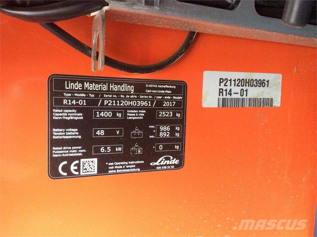 Linde R14 Empilhadores Elevadores