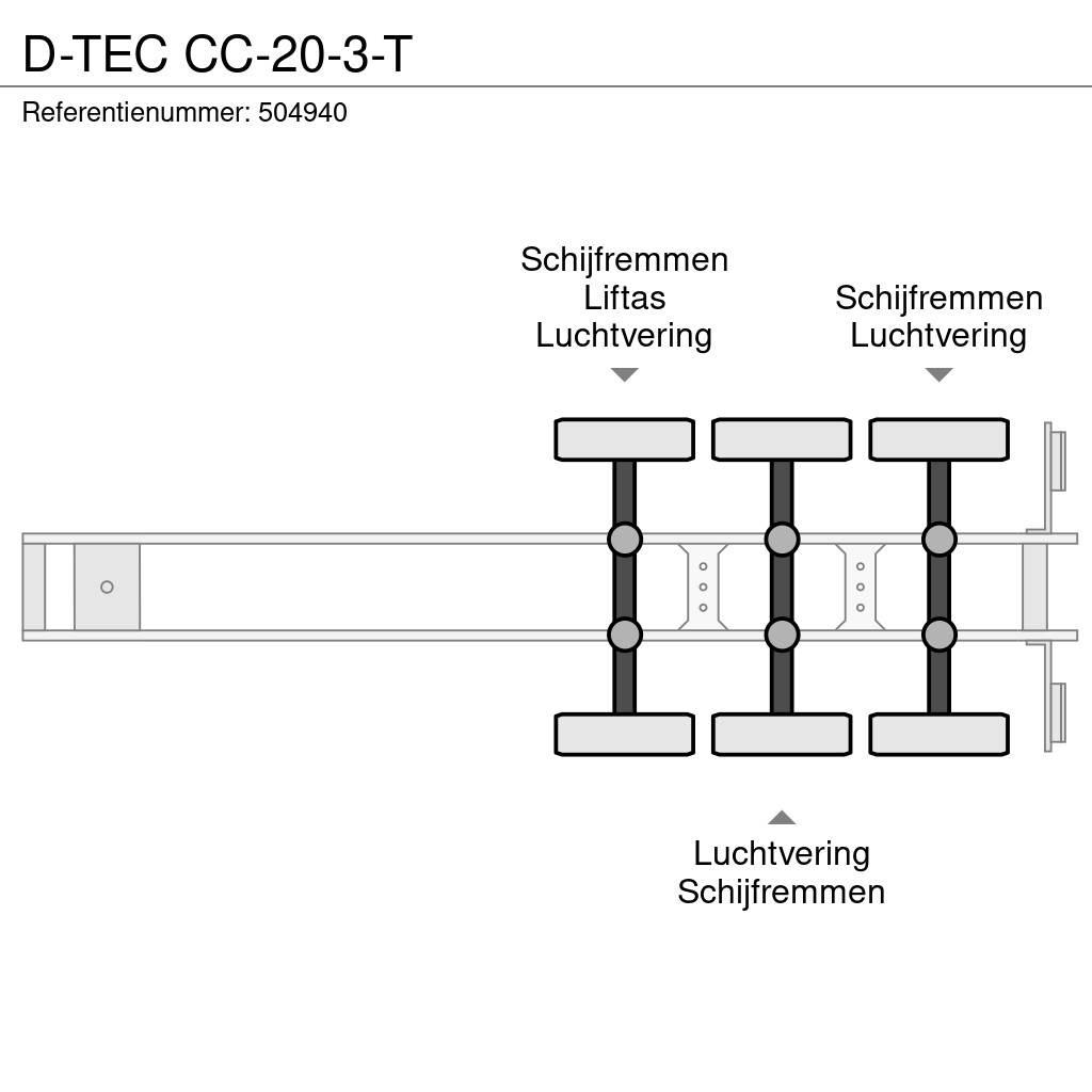 D-tec CC-20-3-T Semi Reboques Porta Contentores