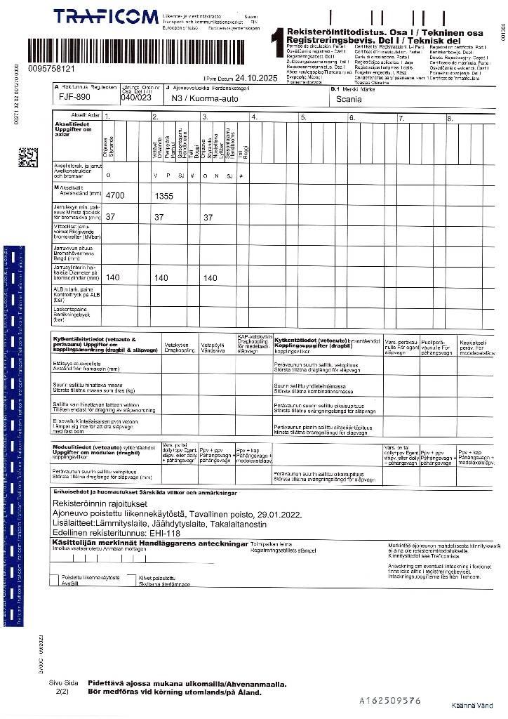 Scania R 500 Caminhões de caixa fechada