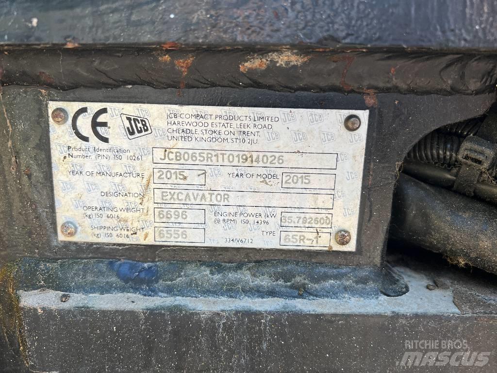 JCB 65 R-1 Miniescavadeiras