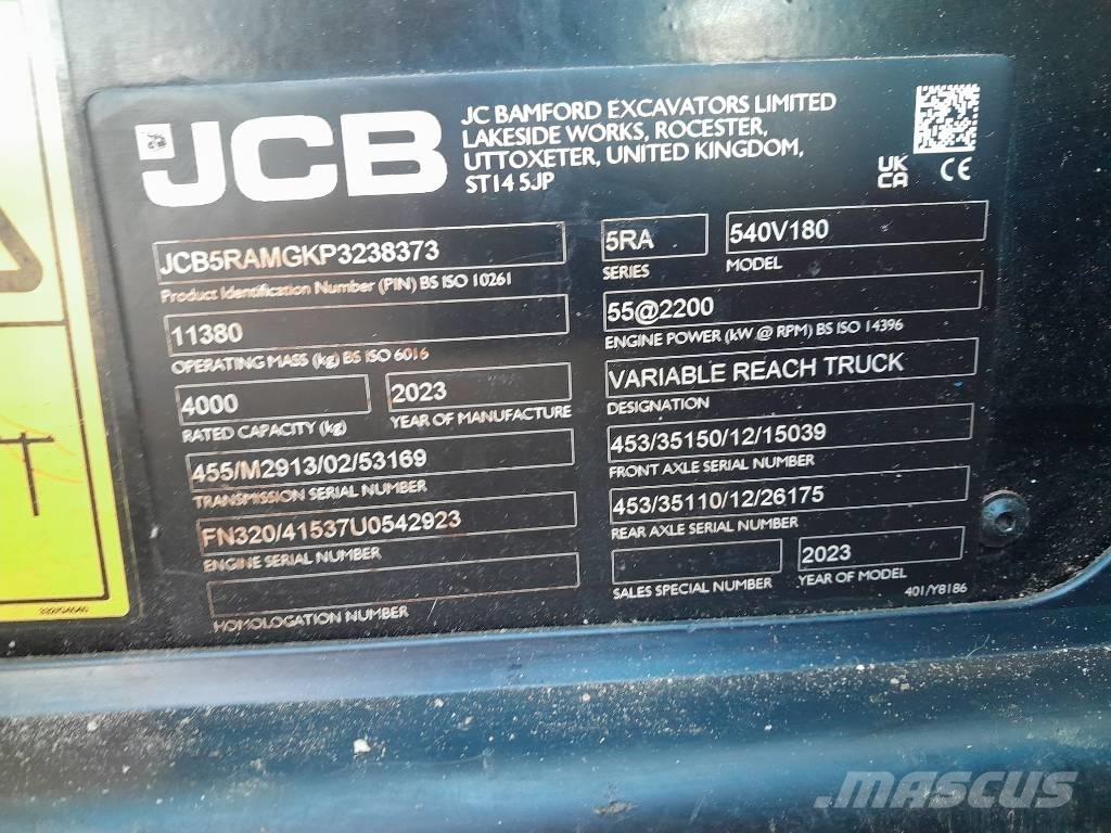 JCB 540.180 Manipulador telescópico