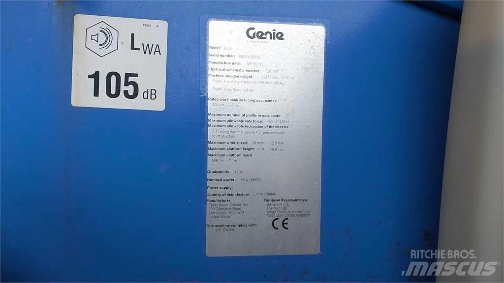 Genie S65 Elevadores braços Telescópicos