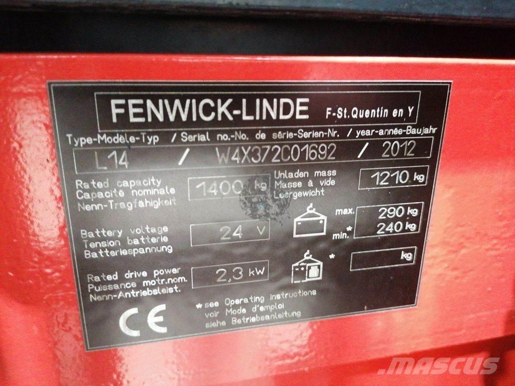 Linde L14 Empilhador para operador externo