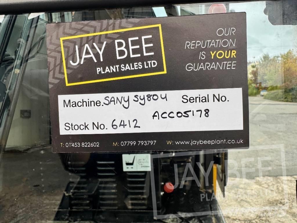 Sany SY 80 U Escavadoras Midi 7t - 12t