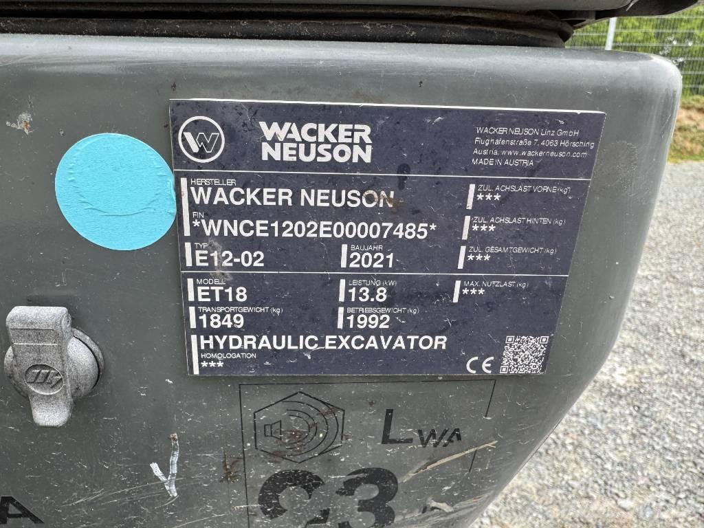 Wacker Neuson ET18 Escavadeiras de esteiras
