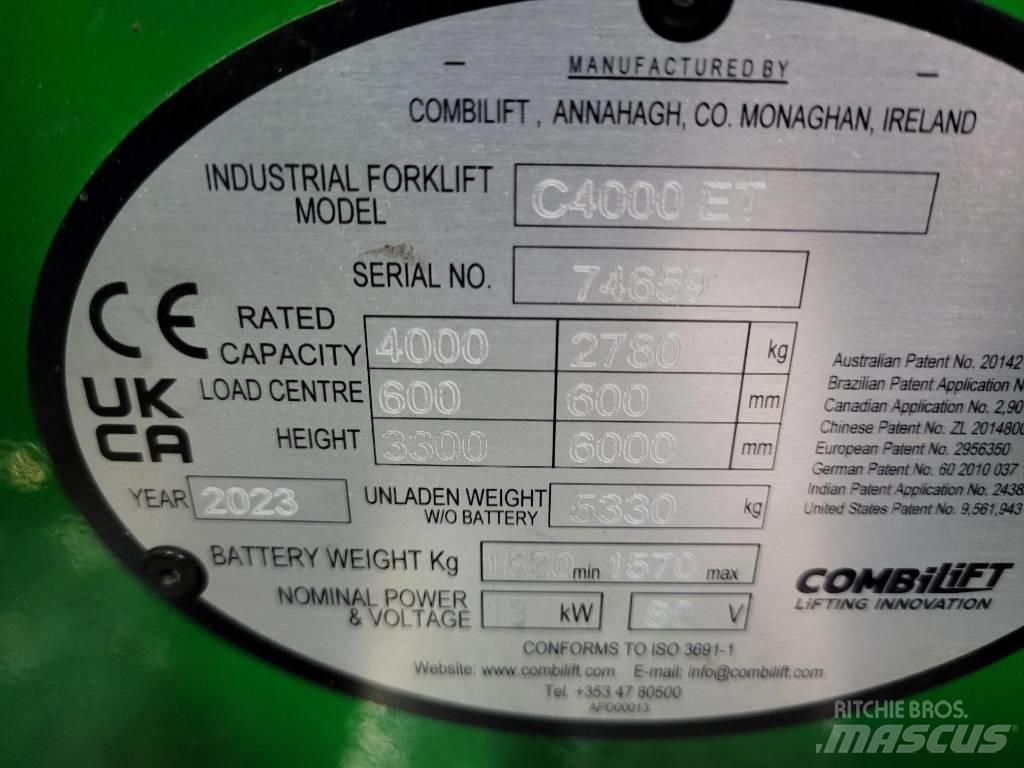 Combilift C4000ET Empilhadores de 4 vias