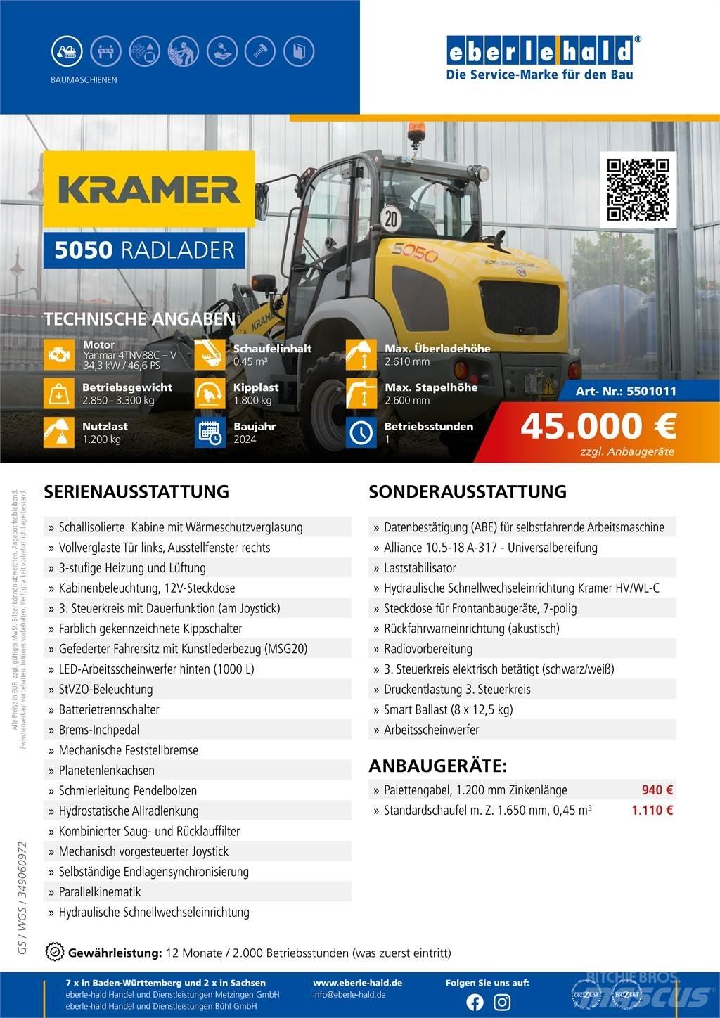 Kramer 5050 Carregadeiras de rodas