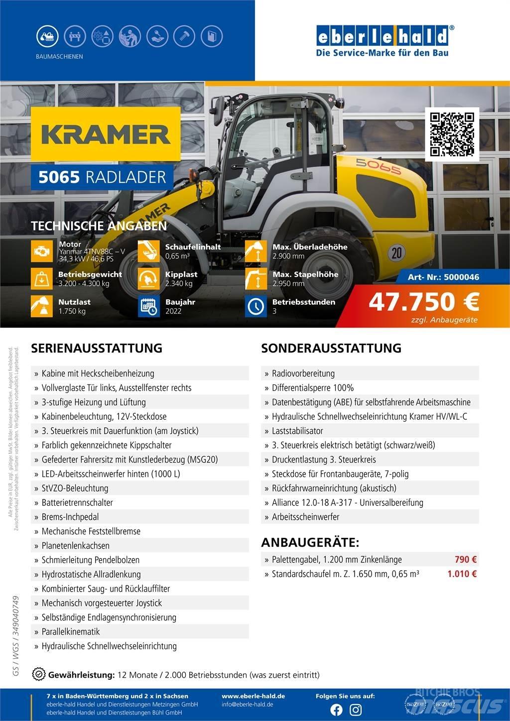 Kramer 5065 Carregadeiras de rodas