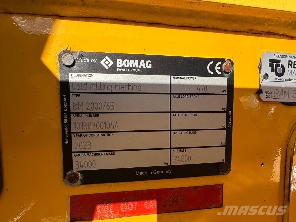 Bomag BM 2000/65 Moinhos de asfalto a frio
