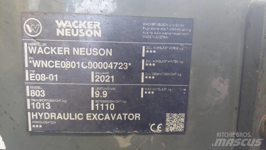Wacker Neuson 803 Escavadeiras de esteiras