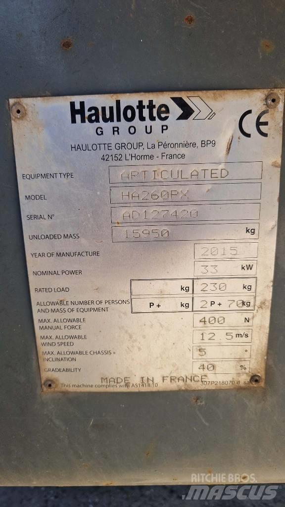 Haulotte HA 260 PX Elevadores braços articulados