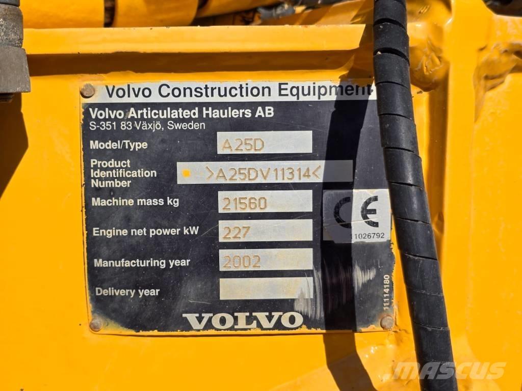 Volvo A25 D Dumpers de obras