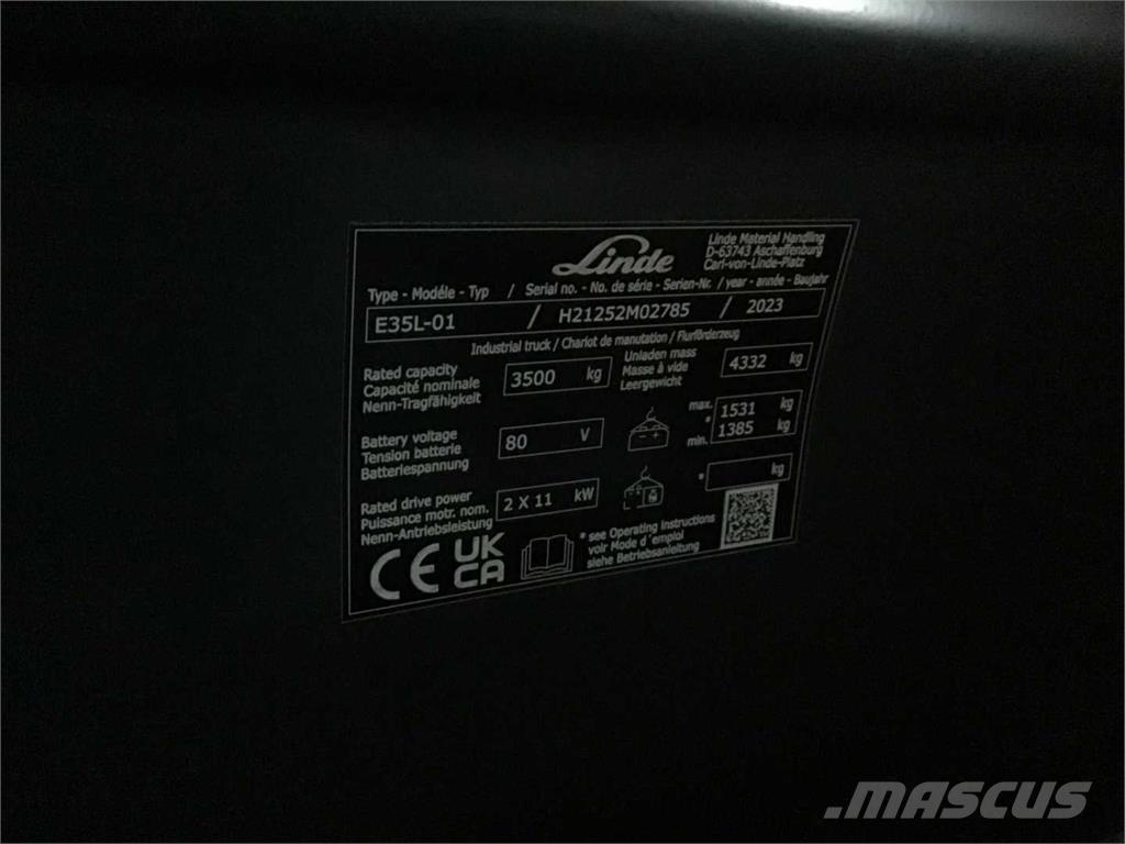 Linde E35L Empilhadores eléctricos