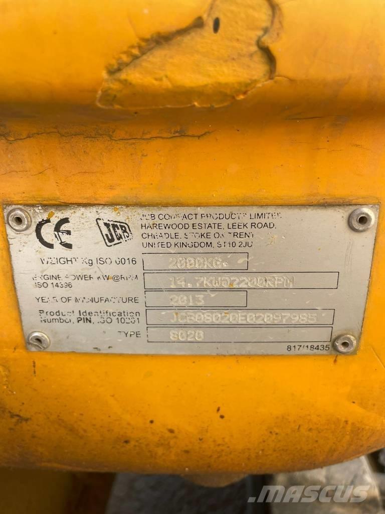 JCB 8020 Miniescavadeiras