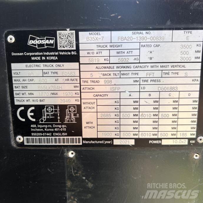 Doosan B35X-7 Empilhadores - Outros