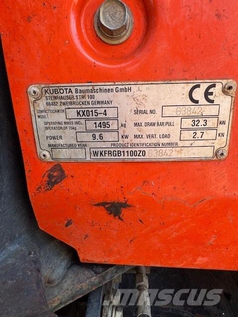 Kubota KX 015-4 Miniescavadeiras