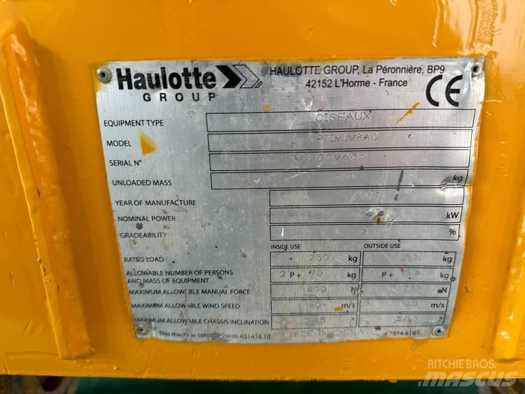 Haulotte OPTIMUM 8 Elevadores de tesoura