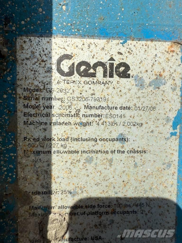 Genie GS 2632 Elevadores de tesoura