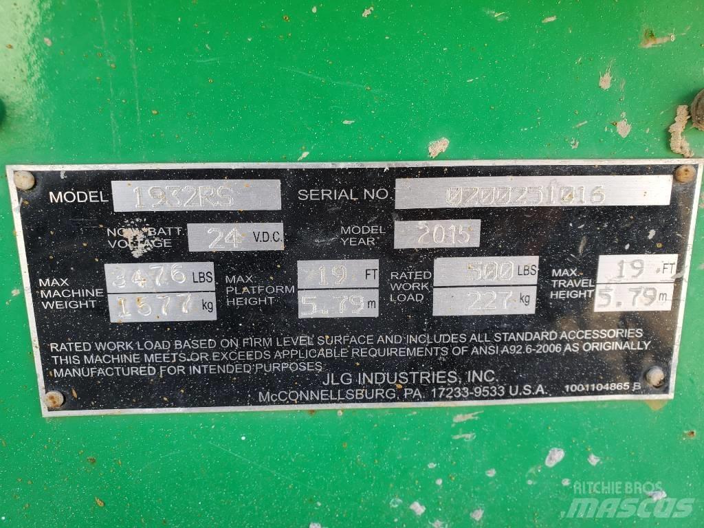 JLG 1932 RS Elevadores de tesoura