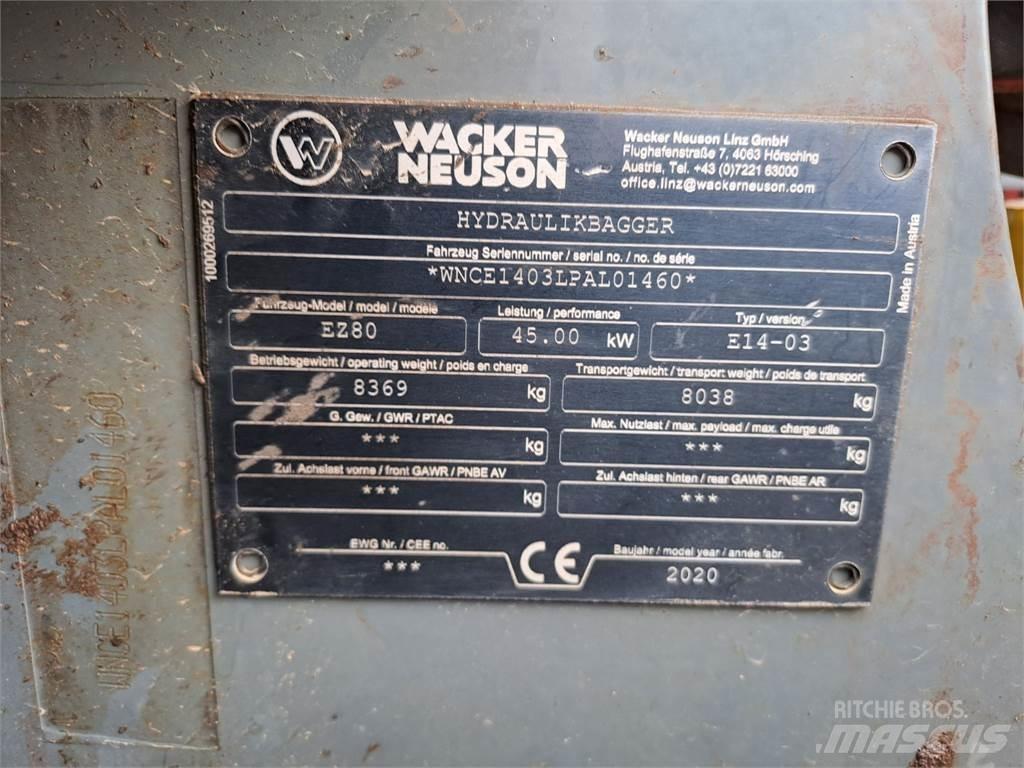 Wacker Neuson EZ80 Escavadeiras de esteiras