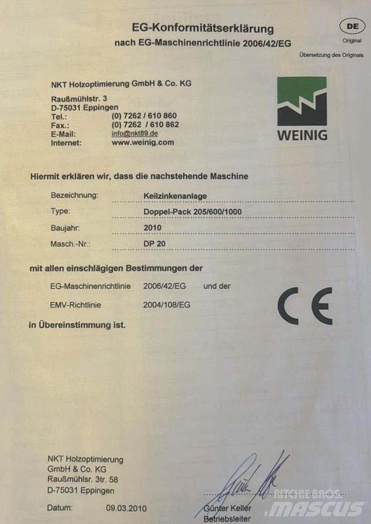  WEINIG Doppel-Pack Serrarias