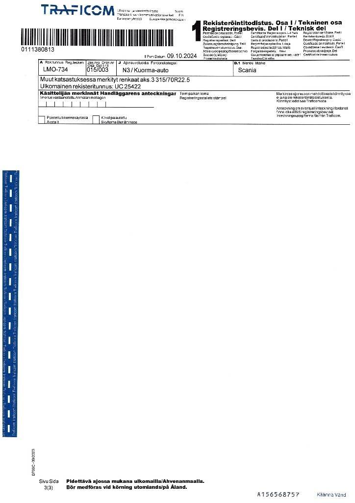 Scania R 560 Camiões estrado/caixa aberta