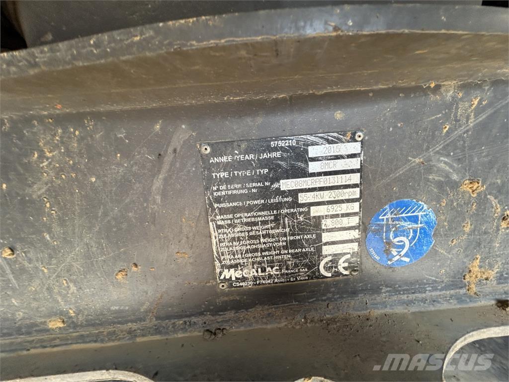 Mecalac 8MCR Escavadoras Midi 7t - 12t