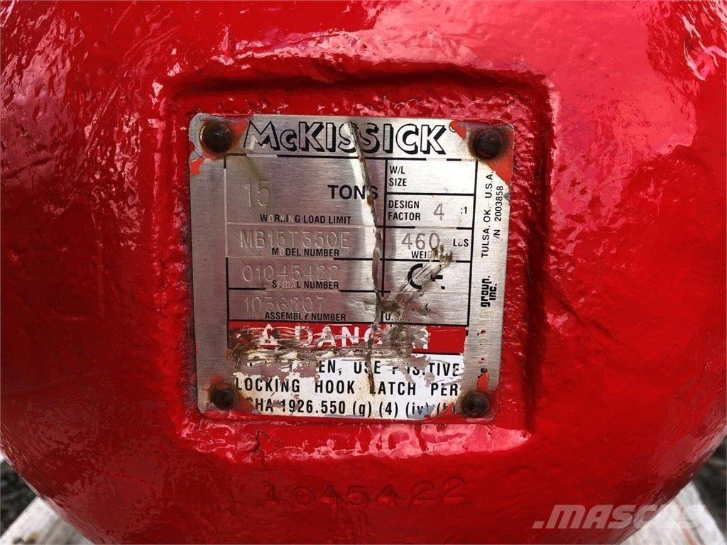  McKissick Peças e equipamento de gruas