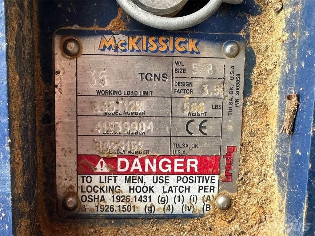  McKissick E35T12M Peças e equipamento de gruas