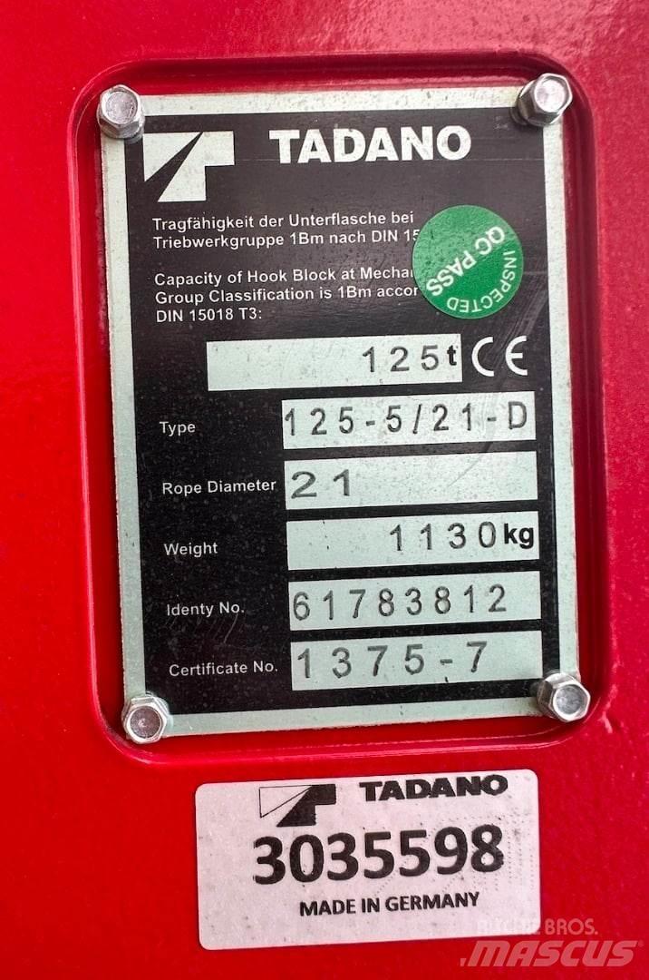 Tadano  Peças e equipamento de gruas