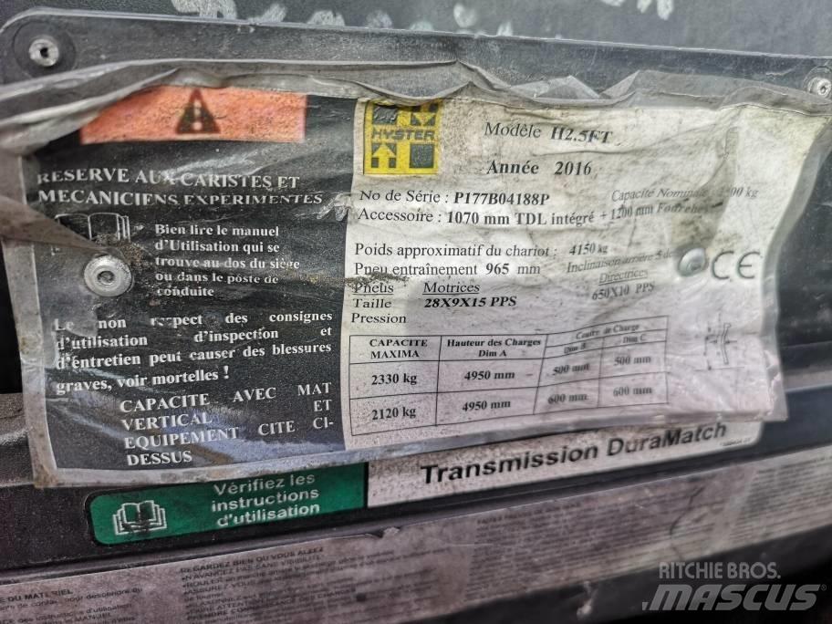 Hyster H 2.5 FT LPG Empilhadores a gás